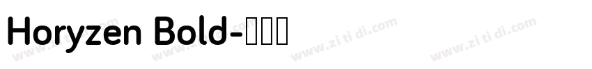 Horyzen Bold字体转换